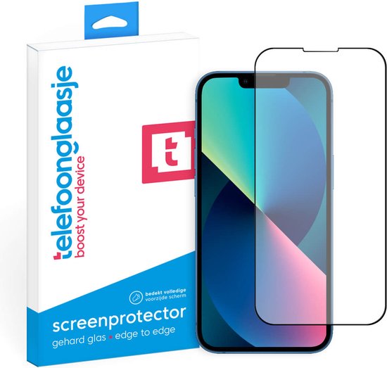 Telefoonglaasje Screenprotectors - Geschikt voor iPhone 13 - Volledig Dekkend - Gehard Glas Screenprotector - Geschikt voor iPhone 13 - Beschermglas