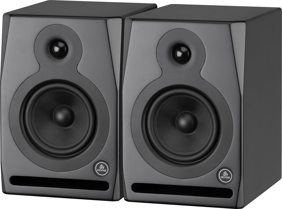 Devine RX-5A Studiomonitor - DJ Monitors - Speakerset van 2 - Studio speakers - Zwart