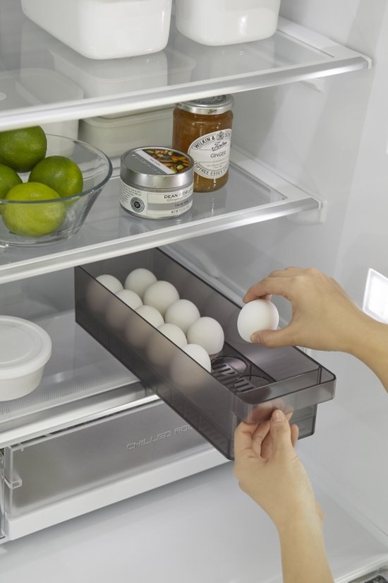 Plateau à oeufs pour réfrigérateur Yamazaki - Tower - Noir