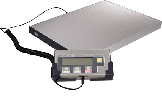 Foto: Jship 130 shipping scale weegschaal digitaal pakketweegschaal 0 05 tot 60kg zilver