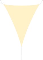 Hanse® a-symetrisch driehoekig waterdicht schaduwdoek 4x4x5,8m - Creme