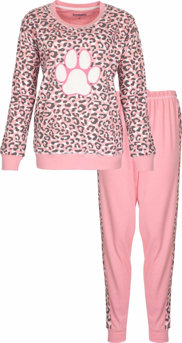 Irresistible Dames Pyjama - Katoen - Tijgerprint - Roze