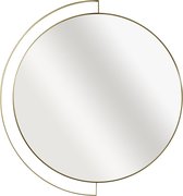 INSPIRE - wandspiegel - spiegel rond ELIPSE - Ø 46 cm - goud - metaal - hangspiegel rond - design wandspiegel - spiegel goud rond