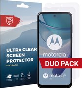 Rosso Screen Protector Ultra Clear Duo Pack Geschikt voor Motorola Moto G53 | TPU Folie | Case Friendly | 2 Stuks