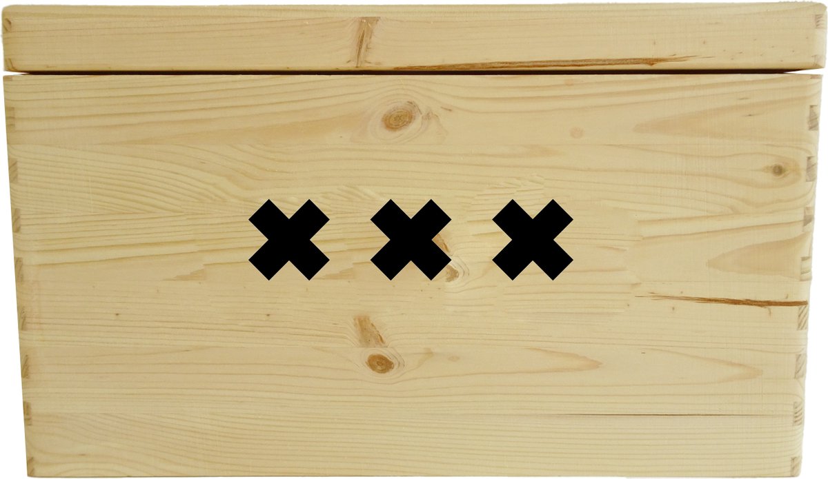 Amsterdam - opbergbox - houten kist - opbergdoos