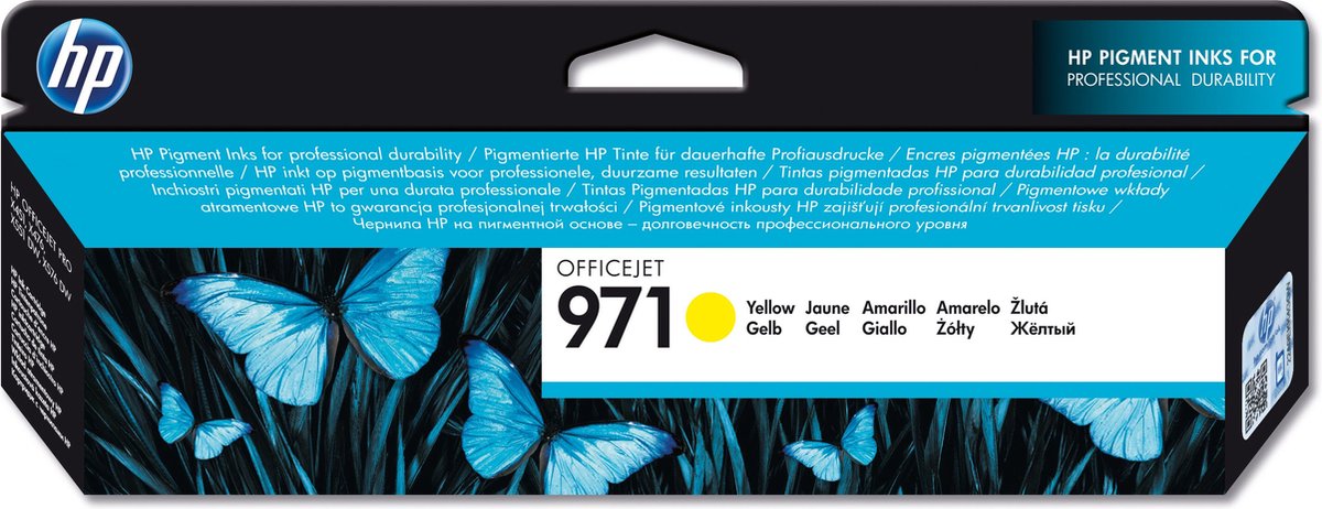 HP CN 624 AE Inktpatroon geel nr. 971