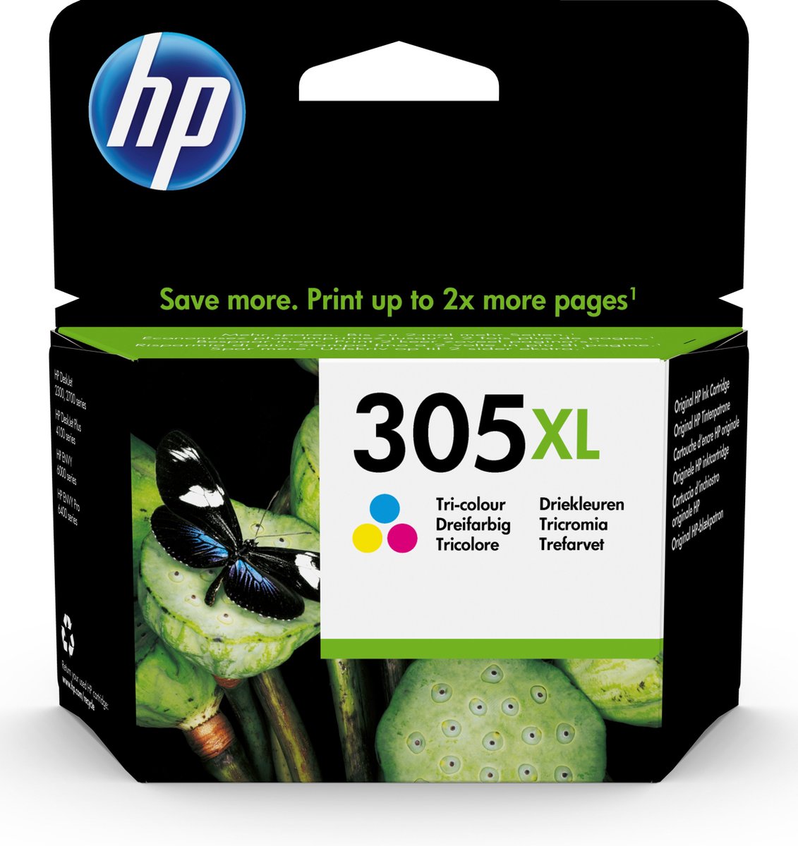 HP 305XL High Yield Tri-color Original Ink Cartridge - Drie kleuren - HP