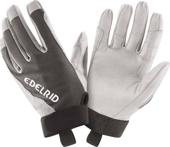 Edelrid Skinny II Handschoenen, wit/zwart