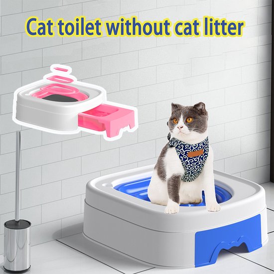 Le plus récent entraîneur de toilette pour chat, bac à litière réutilisable  sans... | bol
