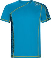 Herensportshirt 'Sochi' Print Run Turquoise - S