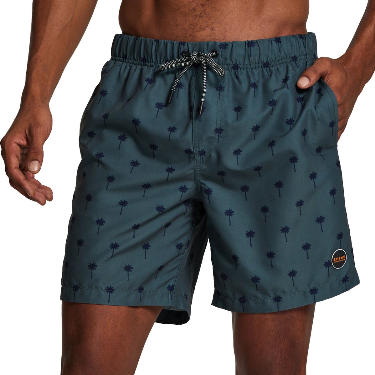 men swimshort scratched shiwi palm — afbeelding 5