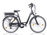 Villette le Bonheur AM 2.3, vélo électrique femme, 28 pouces, 7 vitesses, gris