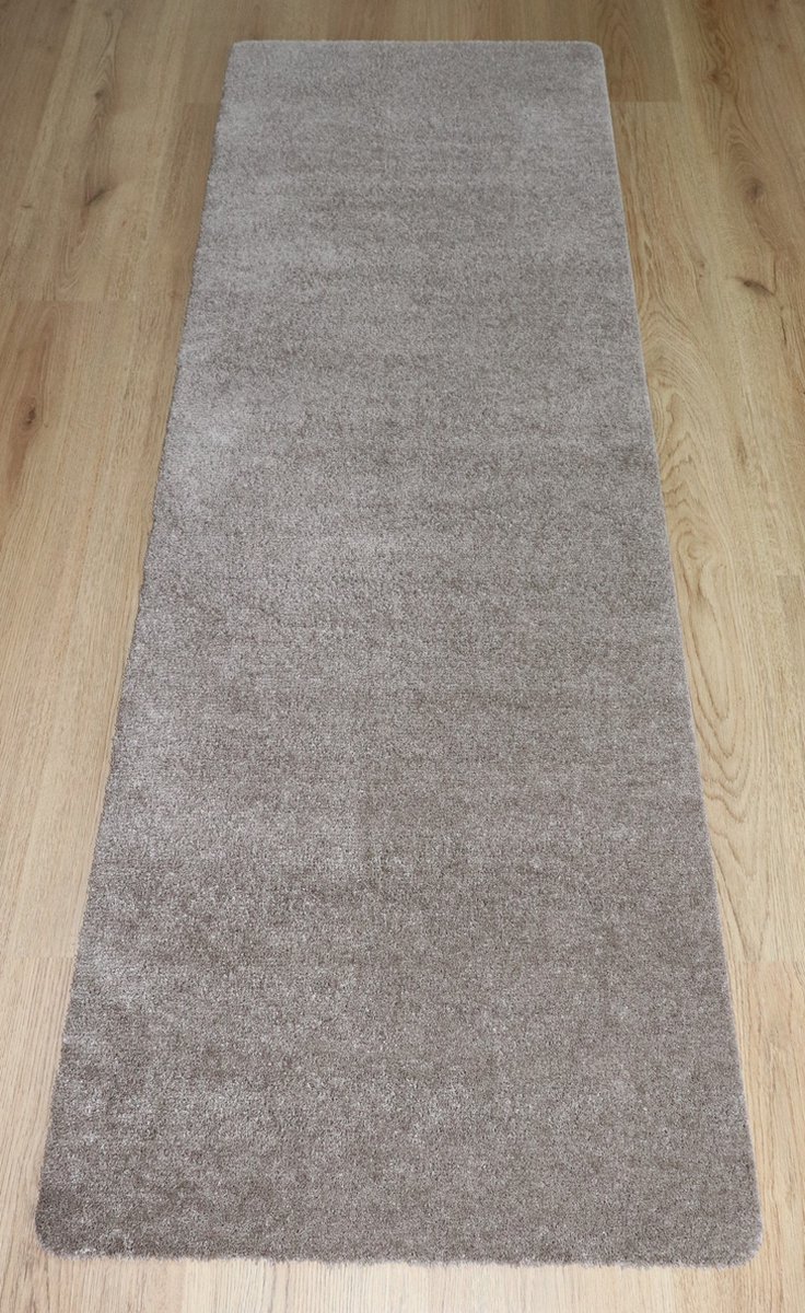 PRIMA - Soft - Badmat - wastafelmat - loper - beige - taupe - 60x180cm - antislip