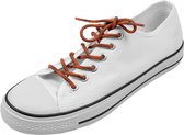 Ronde schoenveters | met print | oranje | lengte 100 cm