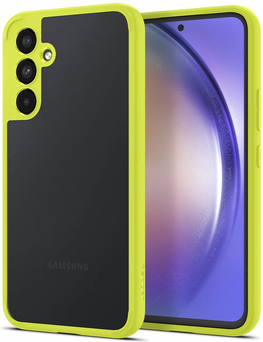 Spigen Ultra Hybrid Hoesje Geschikt voor Samsung Galaxy A54 Back Cover Lime