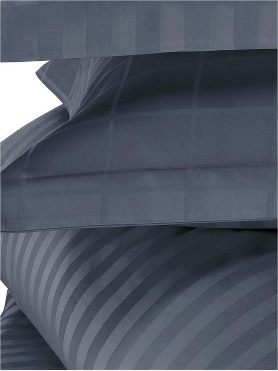 De Witte Lietaer Dekbedovertrek Katoen Satijn Zygo - Lits Jumeaux - 240 x 220 cm - Blauw