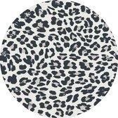 Vloerkleed vinyl rond | Panter grey