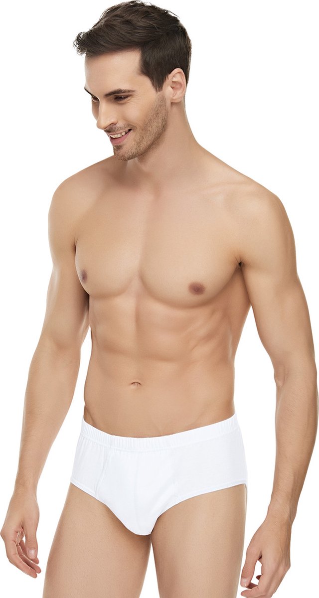 2pack Heren Ondergoed Heren Slip 100 Katoen Maat XL Wit bol