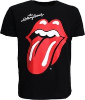 The Rolling Stones Tongue and Lips Logo T-shirt Zwart - Officiële Merchandise