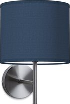 Home Sweet Home wandlamp Bling - wandlamp Mati inclusief lampenkap - lampenkap 20/20/17cm - geschikt voor E27 LED lamp - donkerblauw