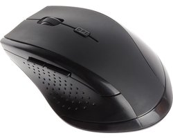 Elementkey 2.4 GHZ Draadloze Optische Kantoor Muis - USB Ontvanger - 1600DPI - Compact & Lichtgewicht - 6 Knoppen - Zwart
