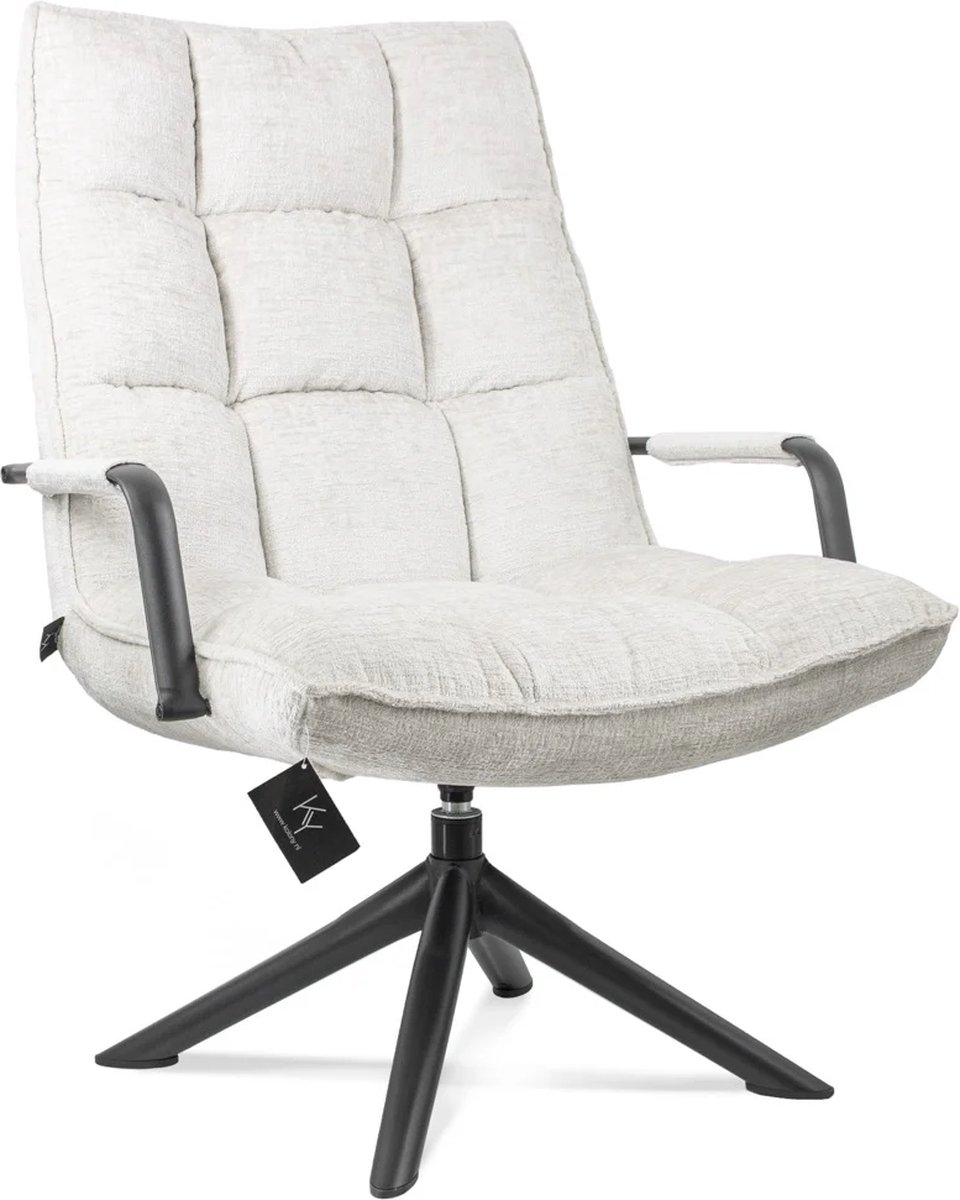 LABEL51- Fauteuil Malmo - Naturel - Boucle - Incl. Hocker - Weurt