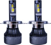 XEOD H4 Hyper Line LED lampen – Auto Verlichting Lamp - Canbus - Extreem Fel! – Dimlicht en Grootlicht - 2 stuks – 12V