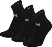 Xtreme Yoga Sokken Zwart - 3 paar - Pilates sokken - Antislip - Anatomisch voetbed - Maat 35/38