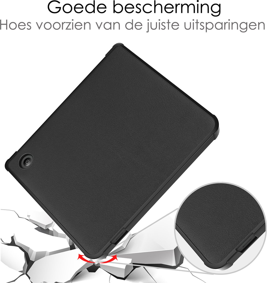 Rakuten Kobo Libra H2O E-Bookreader Hoes Grijs 17,8 cm