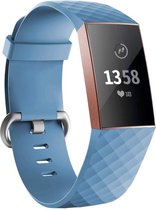 123Watches.nl - Fitbit charge 3 sport wafel band - blauw - SM