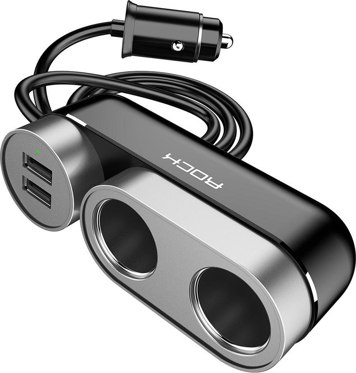 Rock 2 In 1 multifunctionele Dual USB sigaret Socket lichter Splitter  telefoon auto... | bol.com
