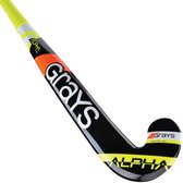 Grays Alpha Ultrabow indoor jr - Zwart/geel - Hockey - Hockeysticks - Sticks Junior Zaal