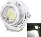 10 W 500LM Wit Licht 6500 K COB LED Wired Hexagon Eagle Eyes Auto Mistlamp, draad Lengte: 35 cm, DC 12-24 V (zilver)
