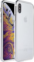 SULADA Schokbestendige TPU + aluminium framehoes voor iPhone XS Max (zilver)