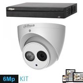 IP kit 1x Full HD 6MP Eyeball cameraset