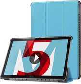 Huawei MediaPad M5 10.8 inch - Tri-fold Book Case - Licht Blauw