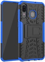 Samsung Galaxy A30 hoes - Schokbestendige Back Cover - Blauw