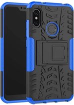 Schokbestendige Back Cover - Xiaomi Mi A2 - Blauw