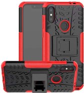 Schokbestendige Back Cover - Hoesje geschikt voor Motorola Moto One Power (P30 Note) - Rood