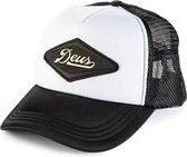 DEUS Diamond trucker cap - black white