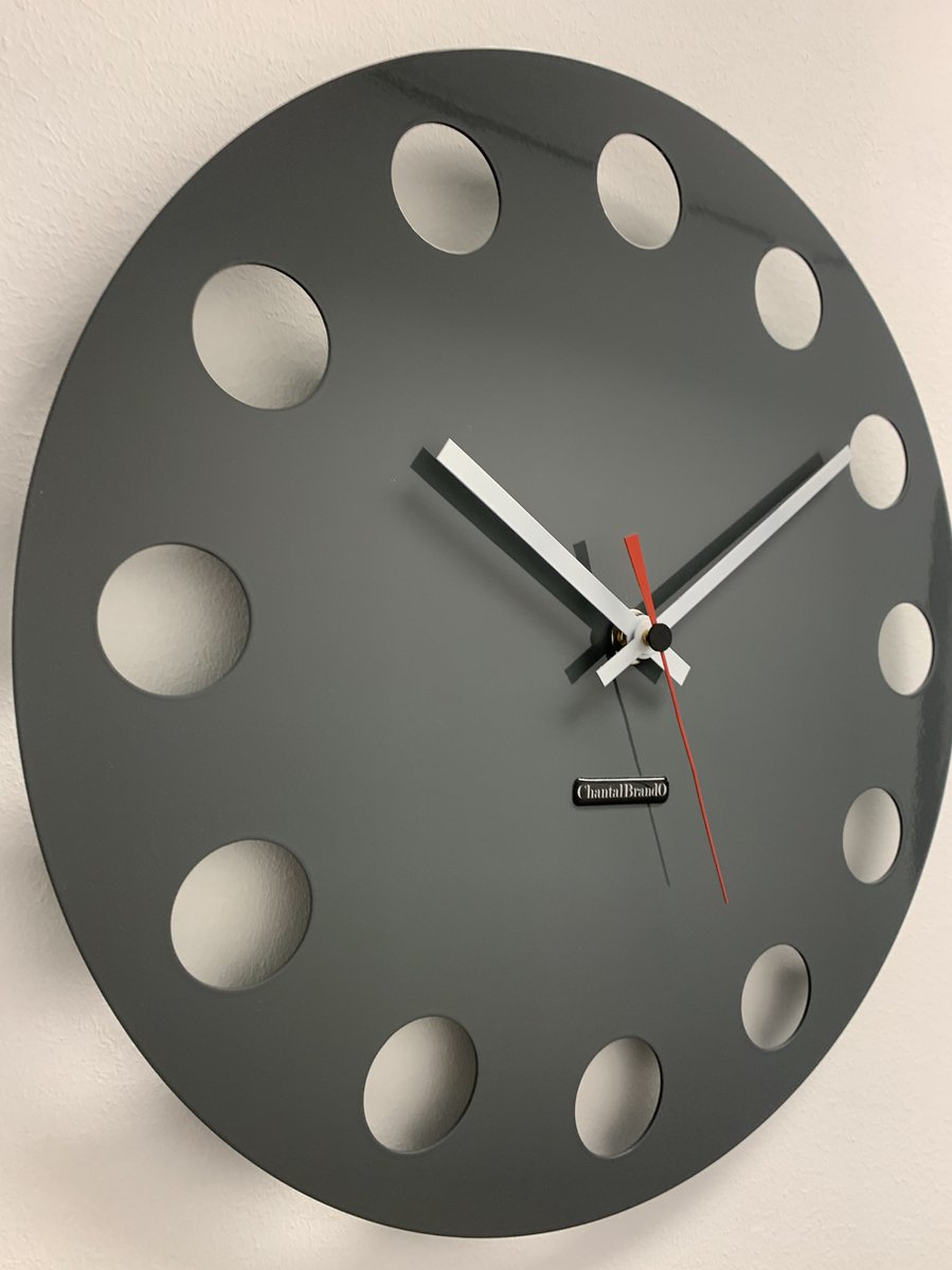 Wandklok ChantalBrandO CETARA NARDO GREY -- MODERN DESIGN --
