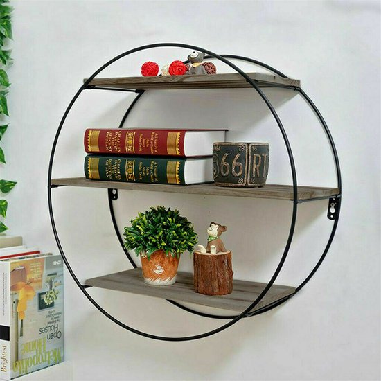 Muurplank Rond Muurplank - Decoratie - Muurdecoratie - Wandplank - Wandrek - Drijvende ...