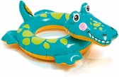 Zwemband Krokodil - Kuntstof - Blauw / Multicolor - 71 x 56 cm - Zwemmen - Zomer