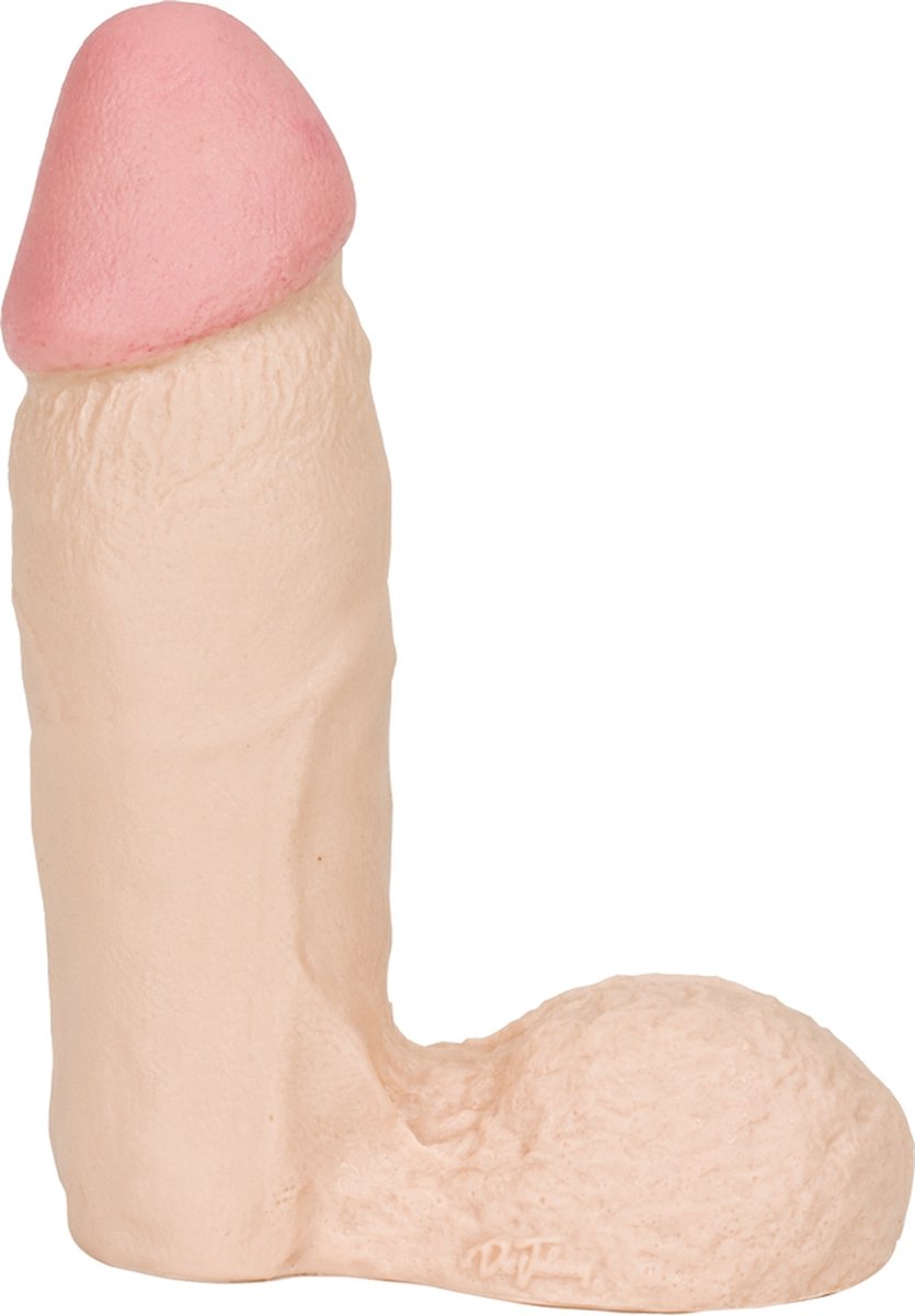 Goedkoopste Thick Dong with Balls - 7 / 18 cm - White