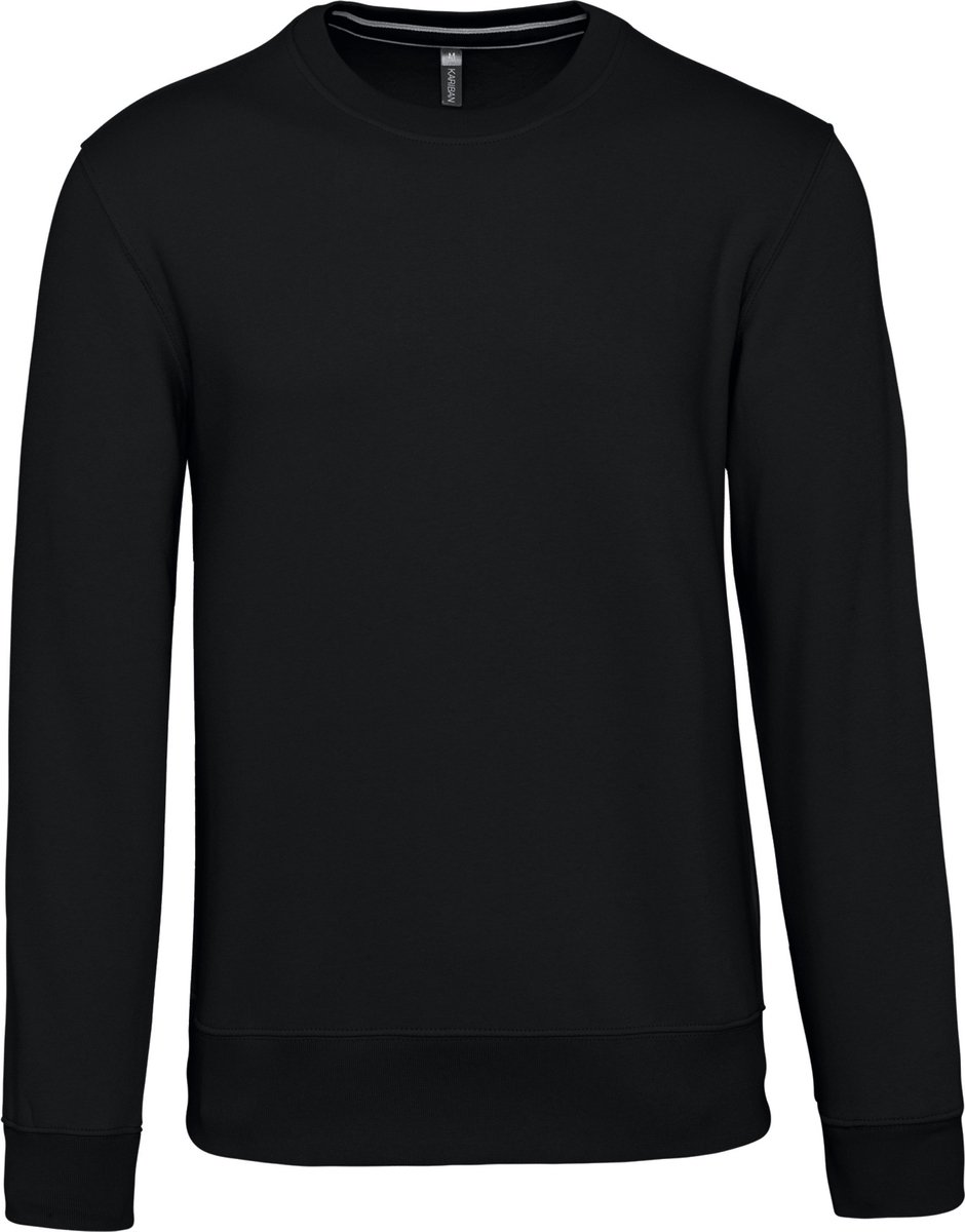Unisex sweater met ronde hals Kariban Zwart