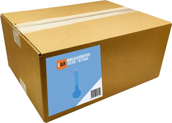 DULA Koelelementen - blauw - 10 stuks - 750 gram - 20x10,5x4cm van DULA — afbeelding 4