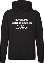 Ik voel me zoals ik eruit zie Hoodie - lekker - model - perfect - mooi - hot - heet - unisex - trui - sweater - capuchon