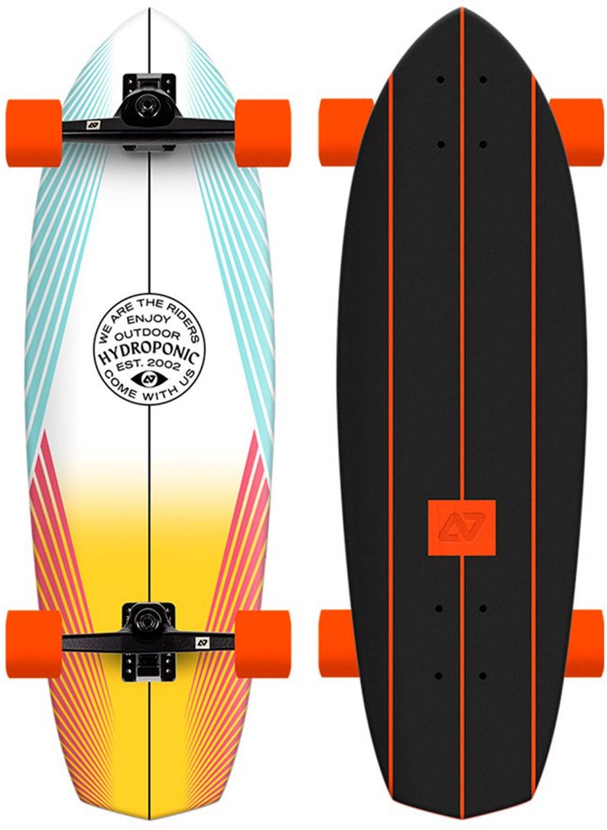 Hydroponic Diamond 32´´ Surfskate Veelkleurig 9.9 Inches Wit