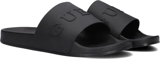 Guess Colico Chaussons de bain - Slippers tongs - Homme - Zwart - Taille 44