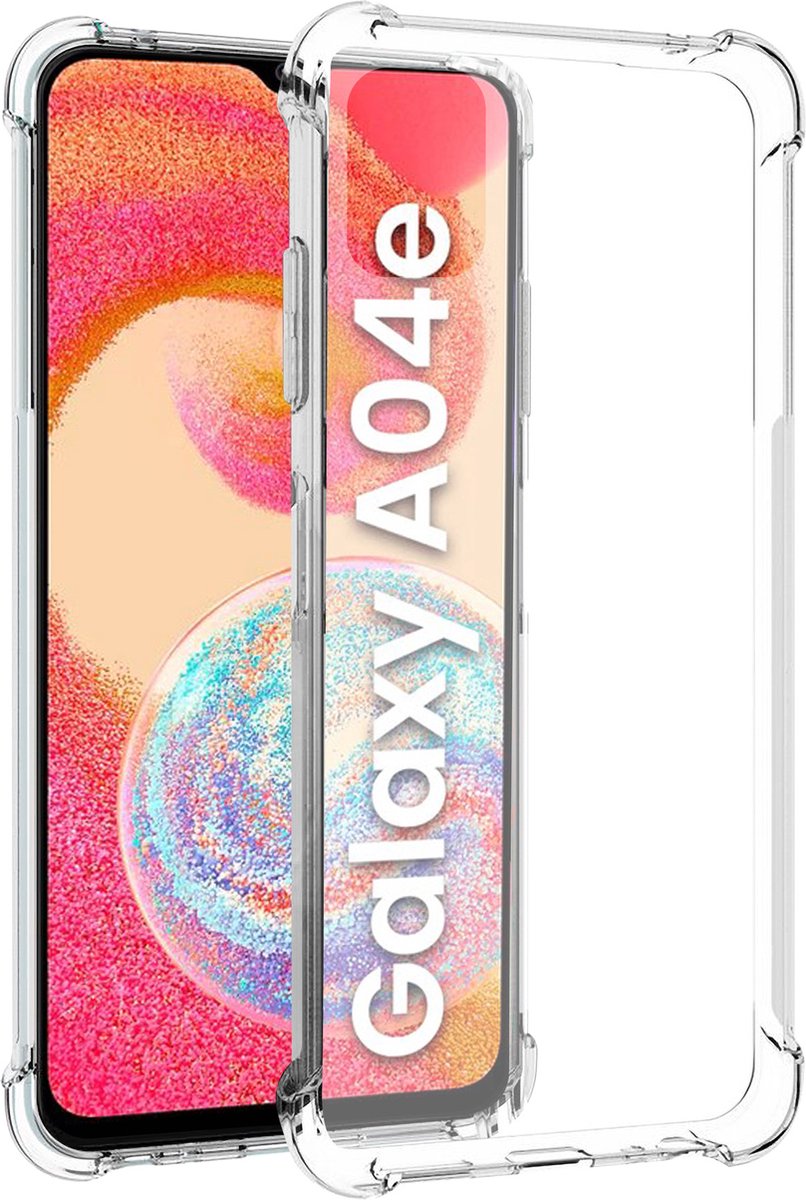 Arara Hoesje geschikt voor Samsung Galaxy A04e hoesje transparant siliconen backcover shockproof